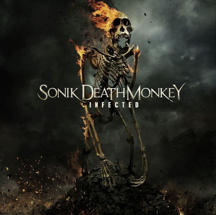 Sonik Death Monkey - Infected - Album cover - Sonik Death Monkey