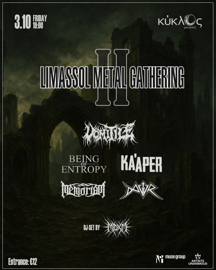 Limassol Metal Gathering II. Headlined by Vomitile.